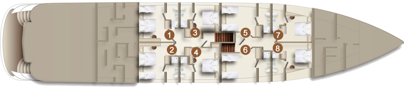 Deckplan  MS Ambassador Standarddeck