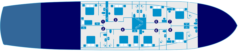 Deckplan  MS Mama Marija Standarddeck