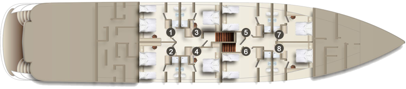 Deckplan  MS Oscar Standarddeck