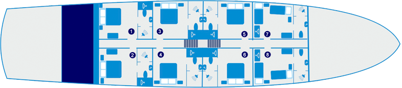 Deckplan  MS Splendid Standarddeck