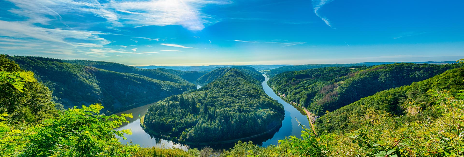 Rhein und Mosel mit Saarschleife