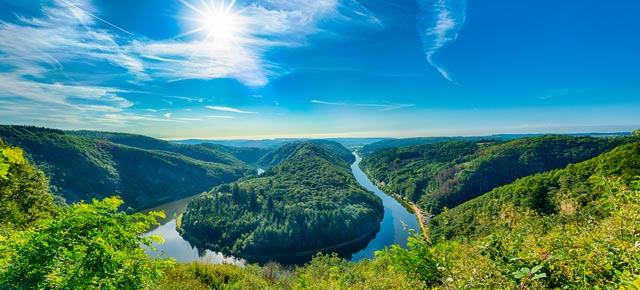 Rhein und Mosel mit Saarschleife